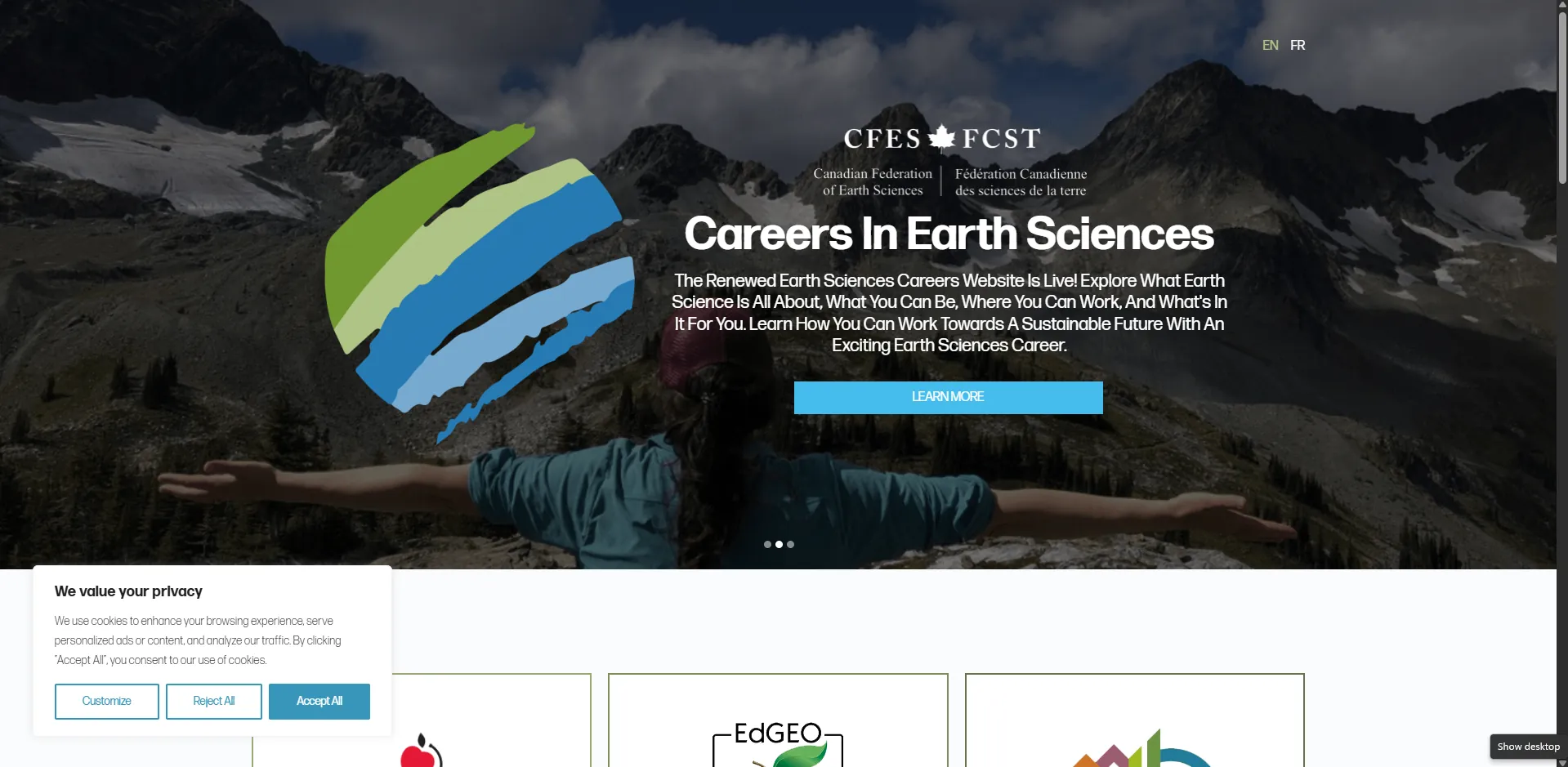 Updated Careers in Geoscience, CFES 0307